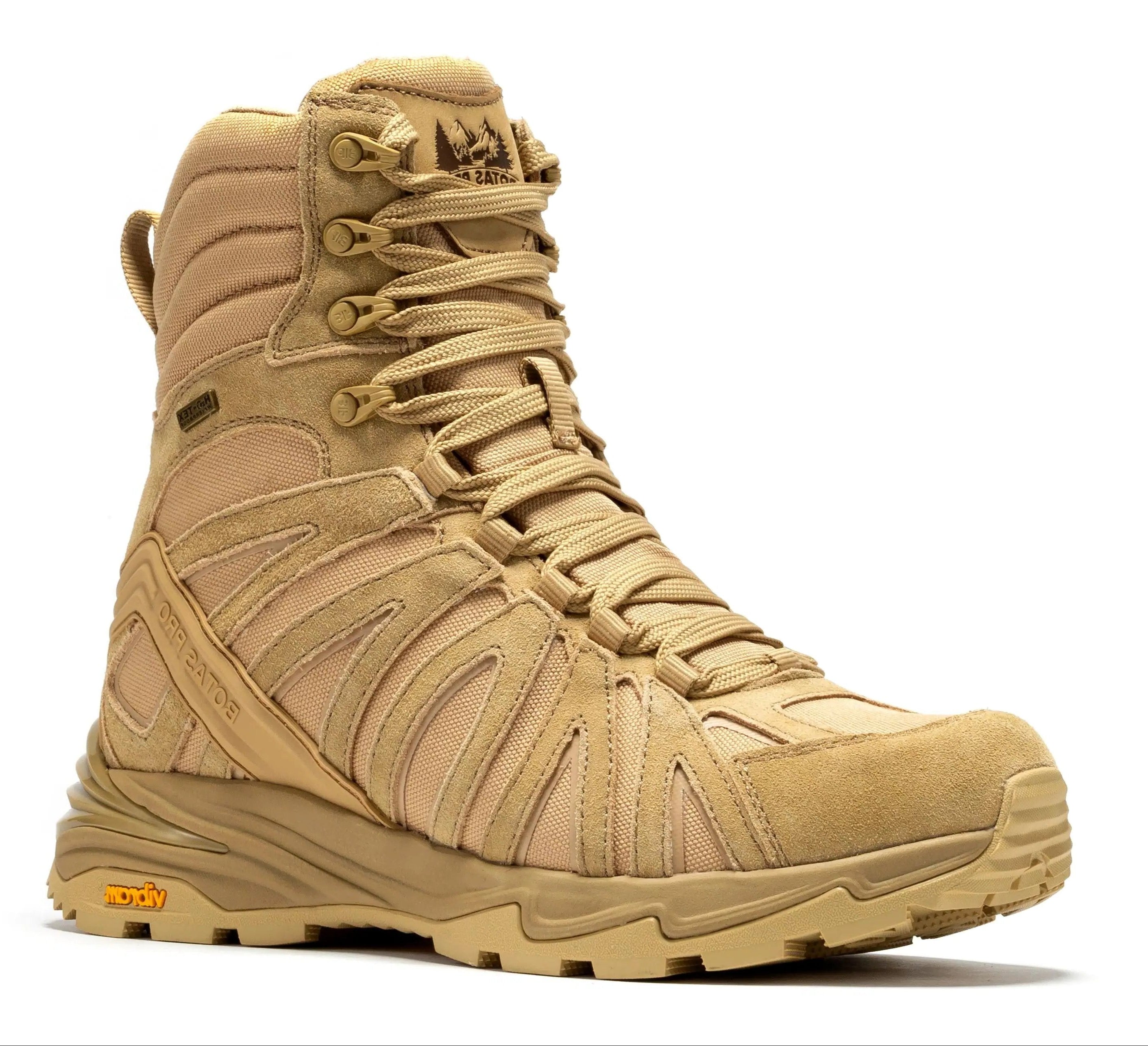 Botas Pro Sand 8 Inch Waterproof Tactical Boots with VIBRAM® Traction Lug Outsole  BP22820 - WonderingCloth