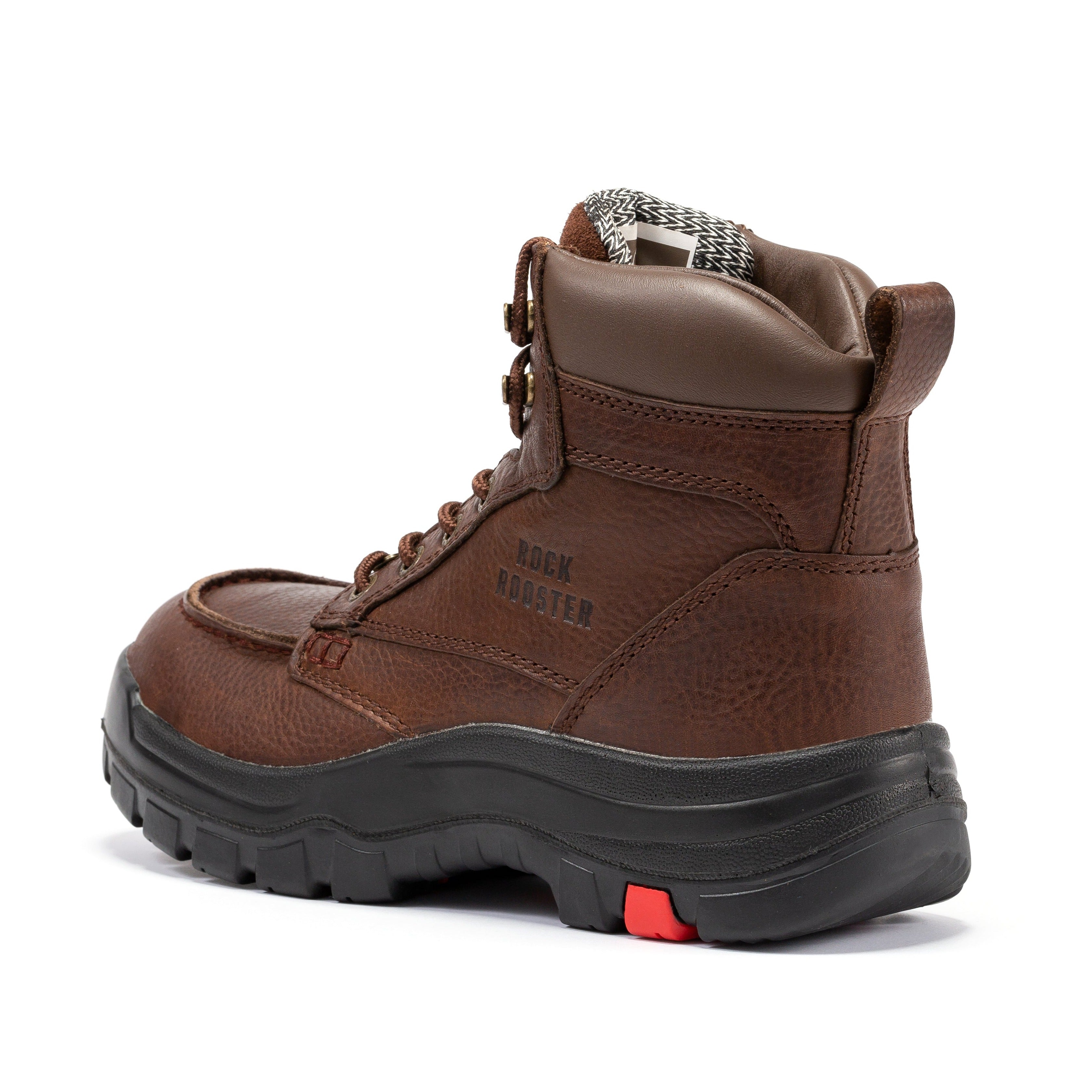 ROCKROOSTER Zumbro 6 inch Wide, Soft Toe, Rubber Outsole, EH Protection, ASTM 2892, Work Boots AK371 - WonderingCloth