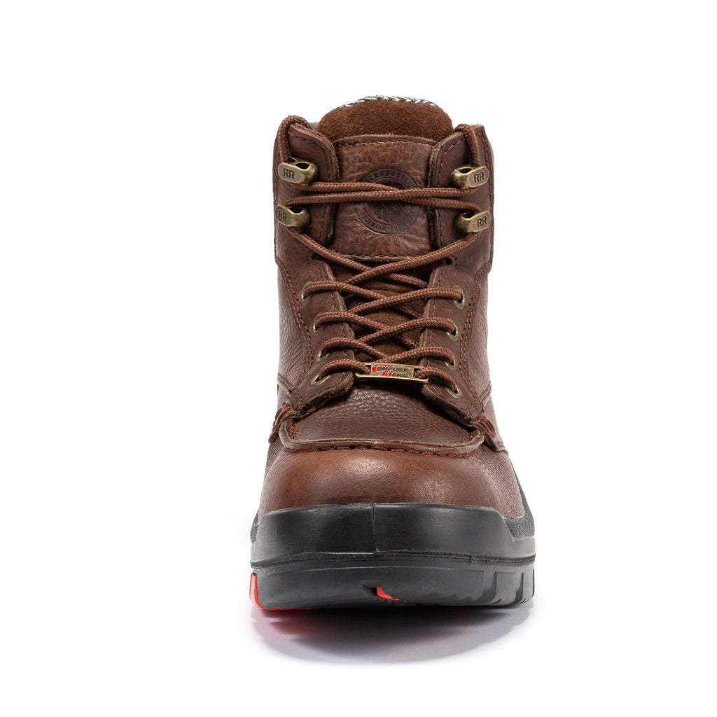 ROCKROOSTER  Zumbro 6 inch Wide Steel Toe, Waterproof Work Boots, Rubber Outsole, EH Protection, ASTM 2413, Work Boots AK372 - WonderingCloth