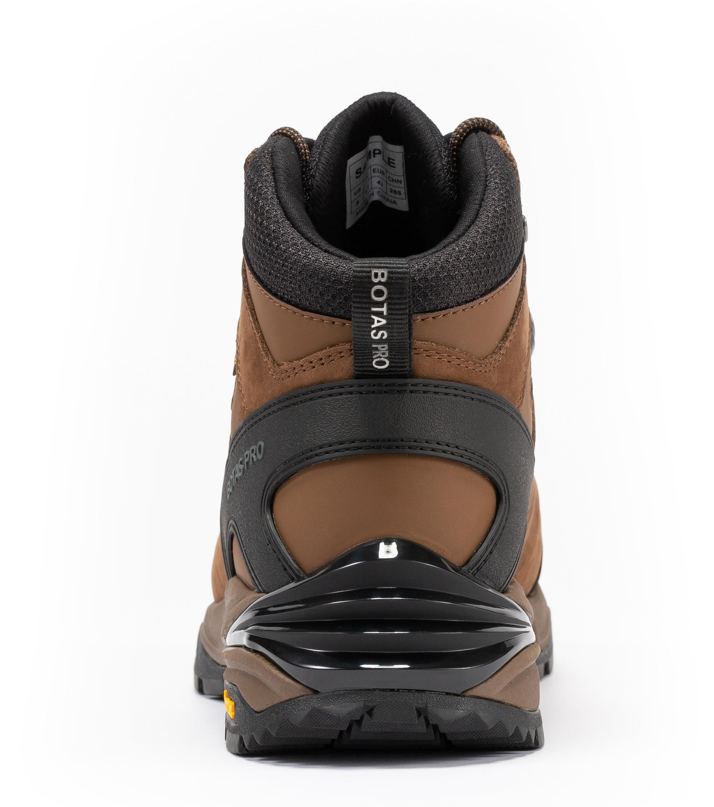Botas Pro Brown 6 Inch Waterproof Hiking Boots with VIBRAM® Traction Lug Outsole  BP22121 - WonderingCloth