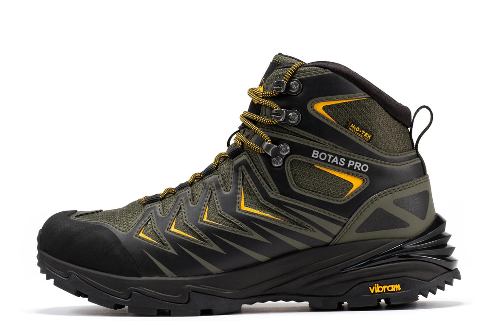 Botas Pro Metallic Green 6 Inch Waterproof Hiking Boots with VIBRAM® Traction Lug Outsole  BP22111 - WonderingCloth