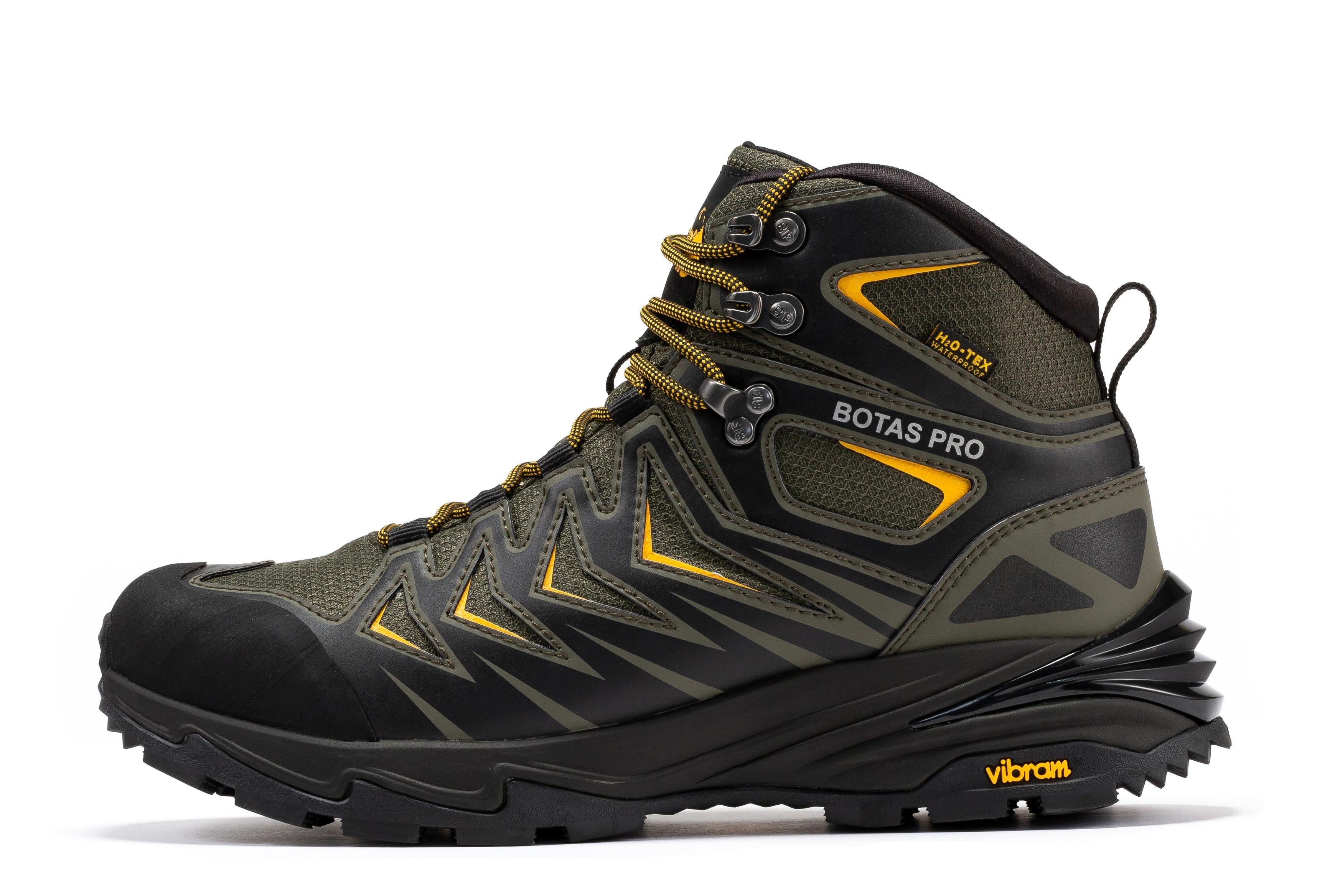 Botas Pro Metallic Green 6 Inch Waterproof Hiking Boots with VIBRAM® Traction Lug Outsole  BP22111 - WonderingCloth