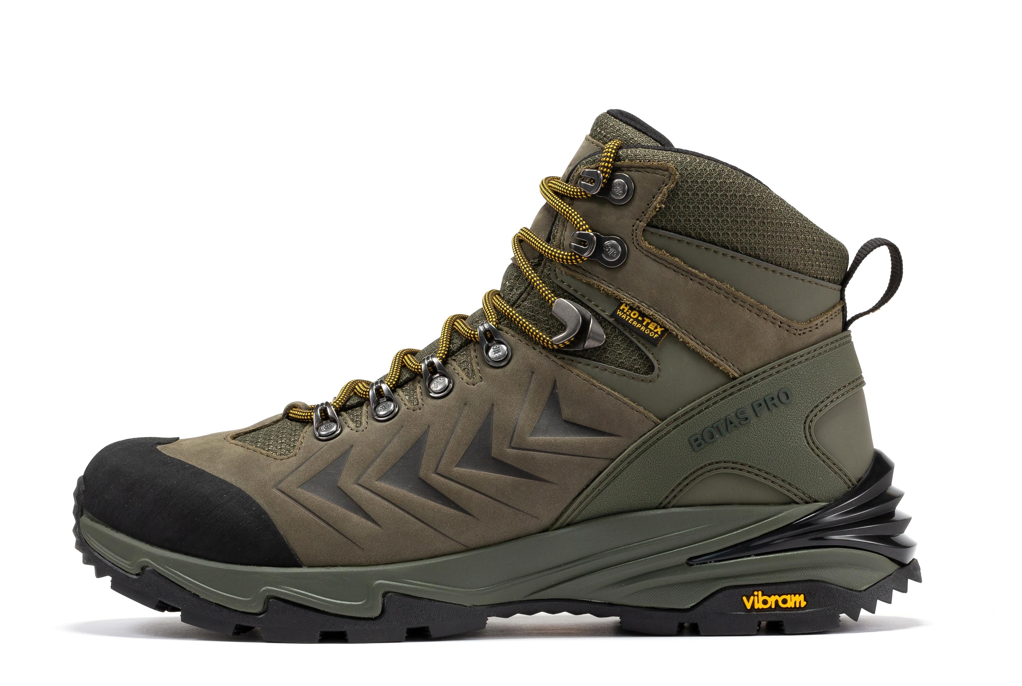 Botas Pro Olive 6 Inch Waterproof Hiking Boots with VIBRAM® Traction Lug Outsole  BP22123 - WonderingCloth