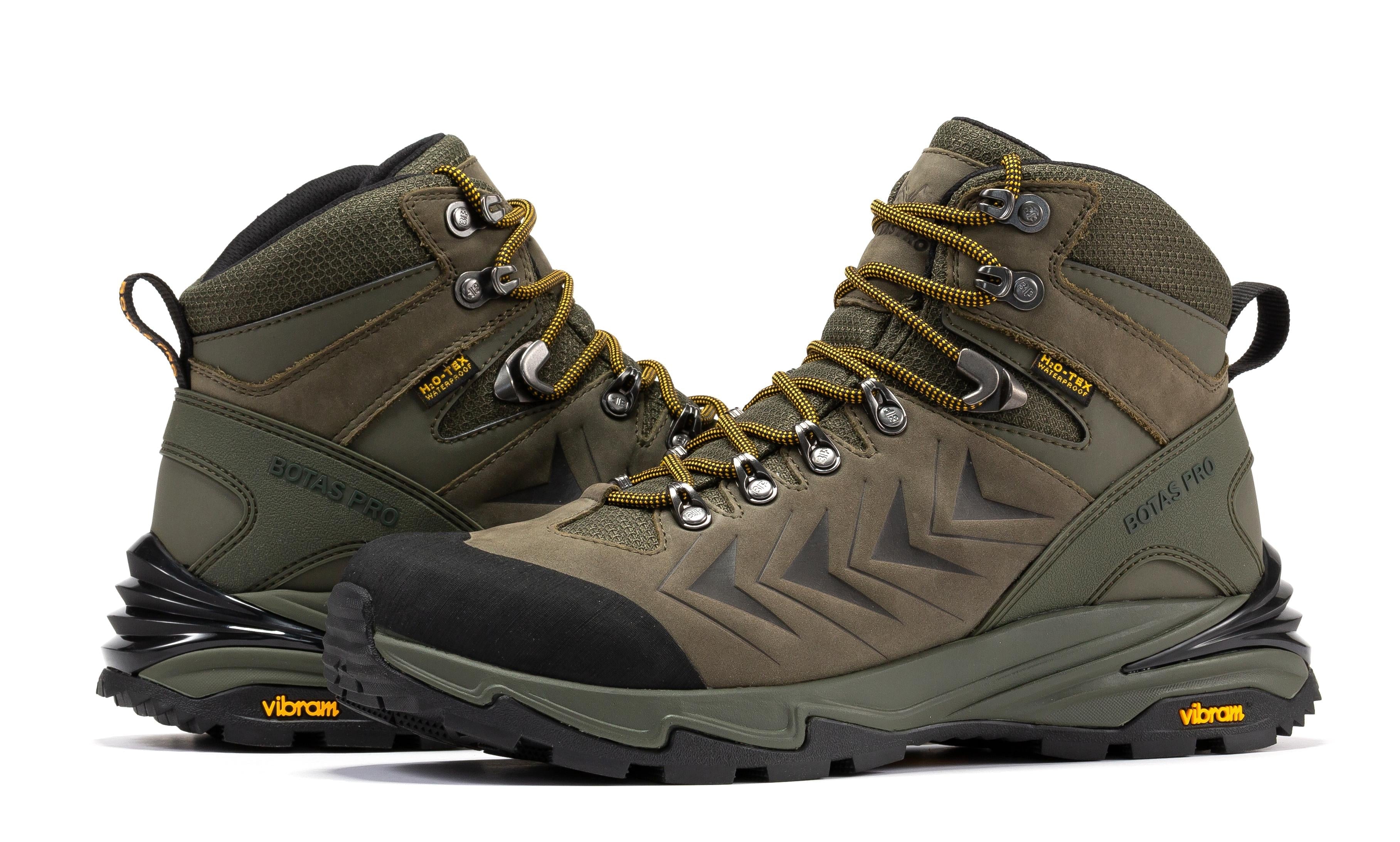 Botas Pro Olive 6 Inch Waterproof Hiking Boots with VIBRAM® Traction Lug Outsole  BP22123 - WonderingCloth