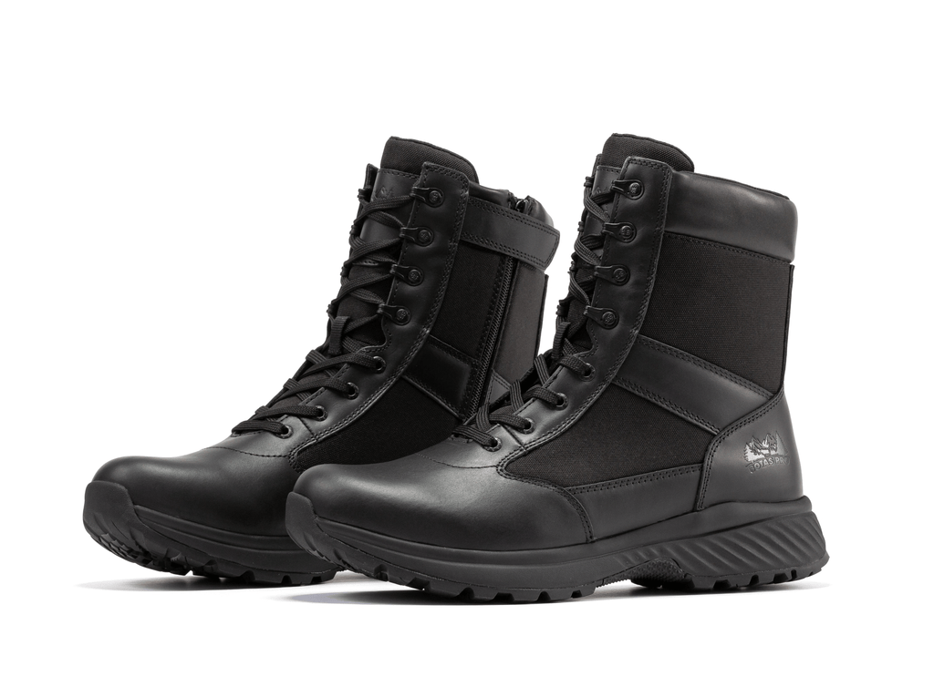 Botas Pro Black Men's 8 inch Side Zipper Military Tactical Boots BP703 - WonderingCloth