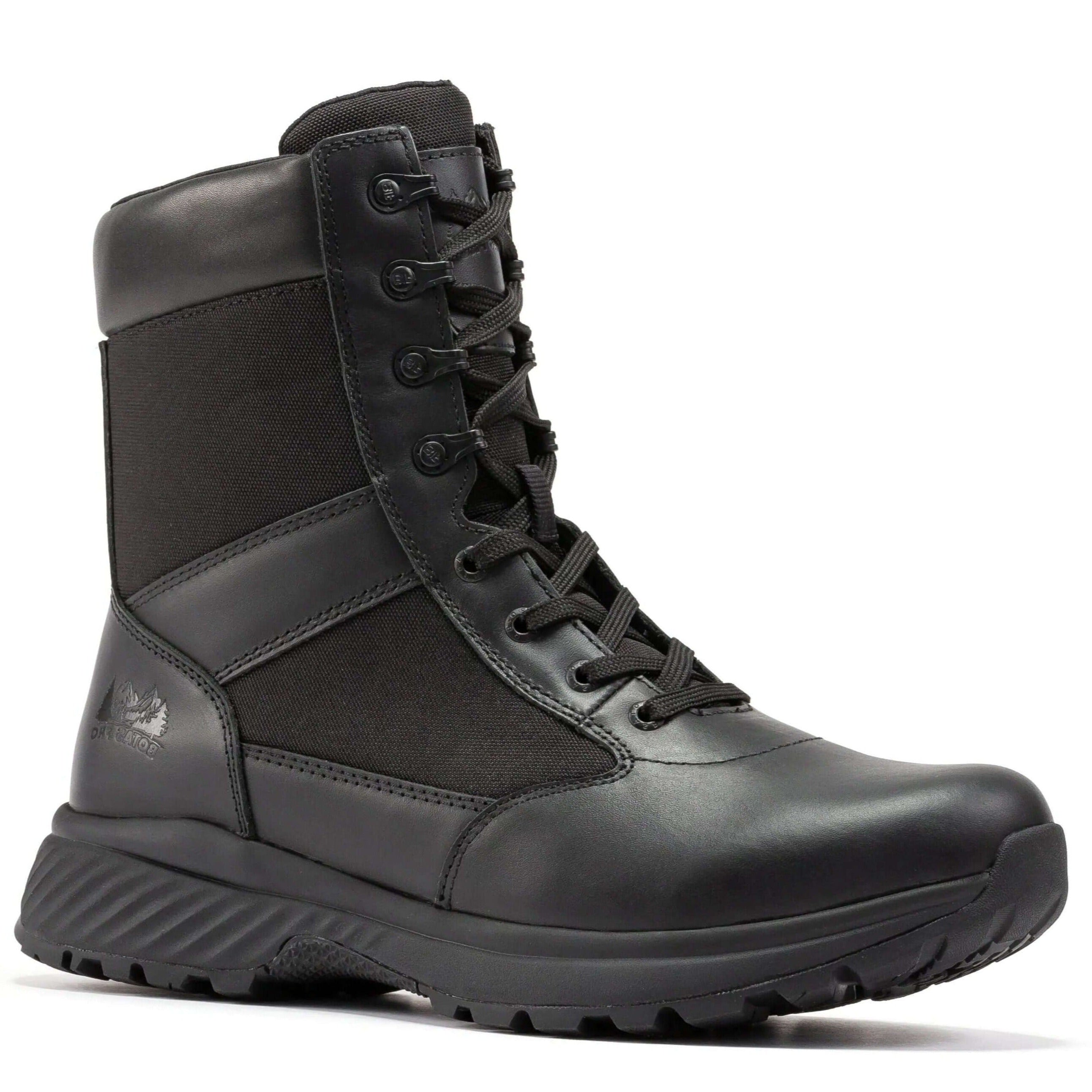 Botas Pro Black Men's 8 inch Side Zipper Military Tactical Boots BP703 - WonderingCloth