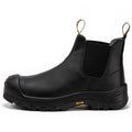 ROCKROOSTER Beaufort Men's Black 6 inch Composite Toe Pull-on Leather Work Boots VAK630 - WonderingCloth