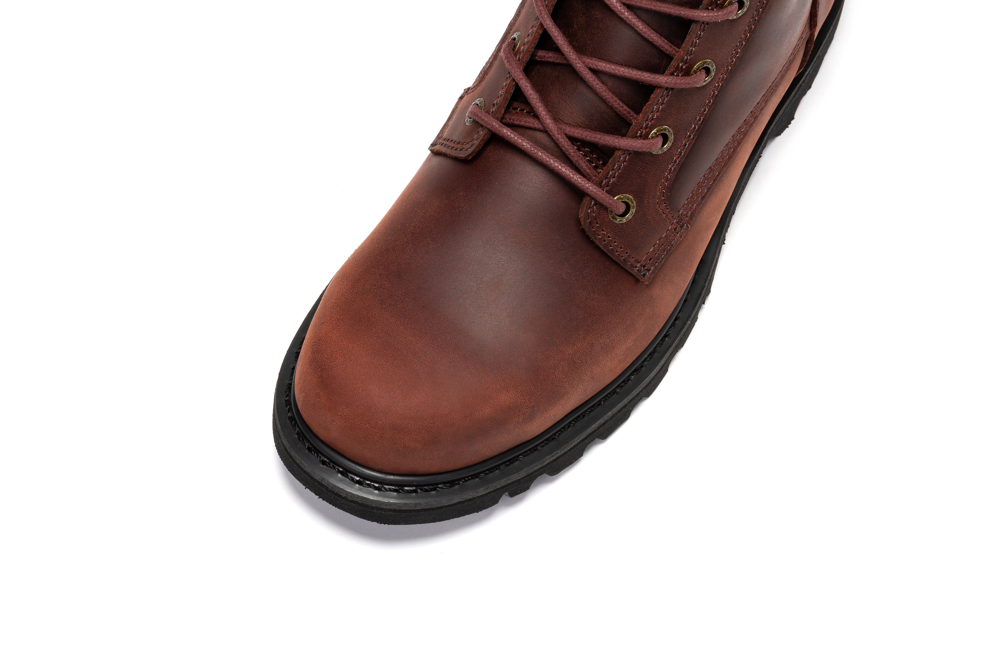 ROCKROOSTER Mantua Men's 8 inch Zip-sided Soft Toe Lug Sole Work Boots SAP130 - WonderingCloth