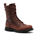 ROCKROOSTER Mantua Men's 8 inch Zip-sided Soft Toe Lug Sole Work Boots SAP130 - WonderingCloth