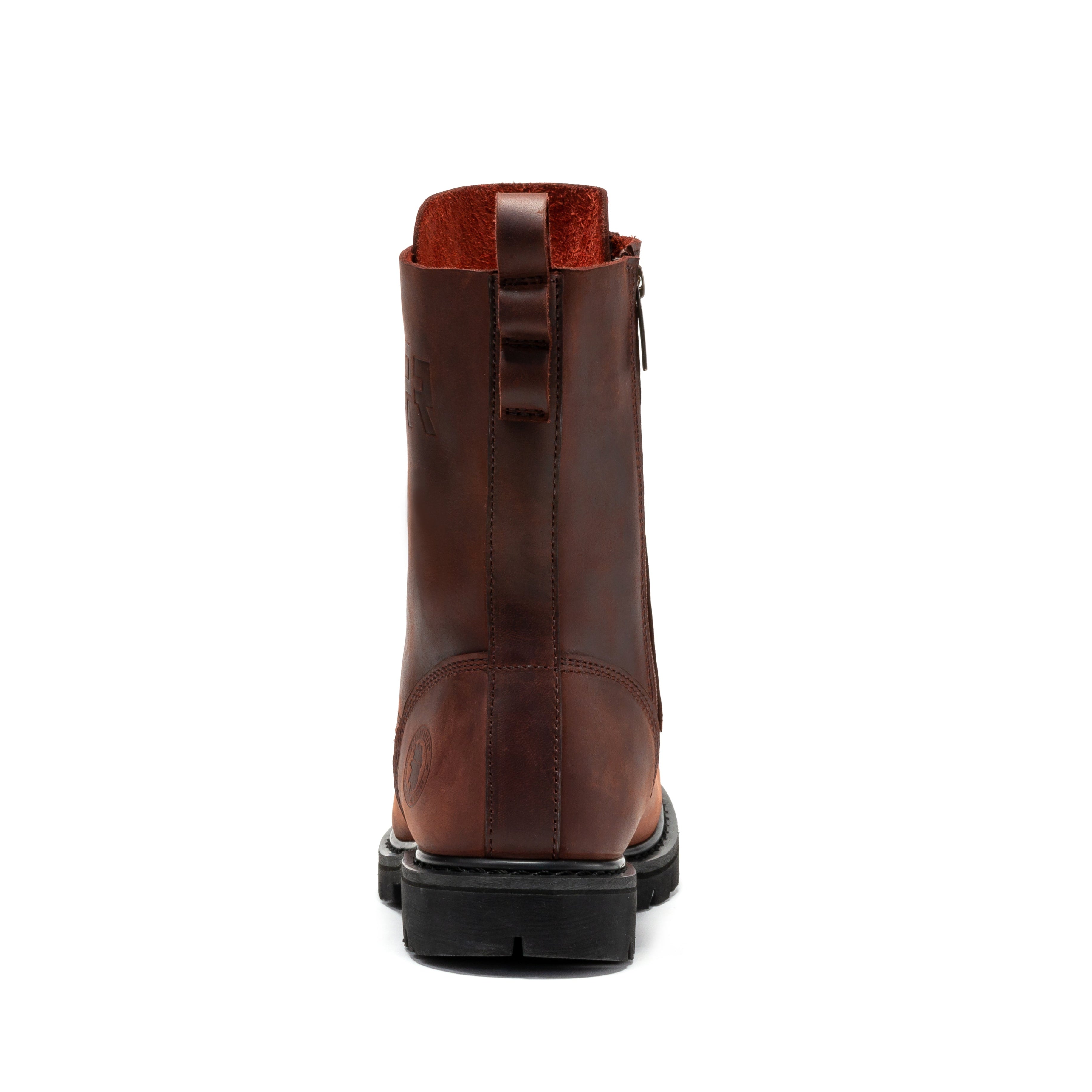 ROCKROOSTER Mantua Men's 8 inch Zip-sided Soft Toe Lug Sole Work Boots SAP130 - WonderingCloth