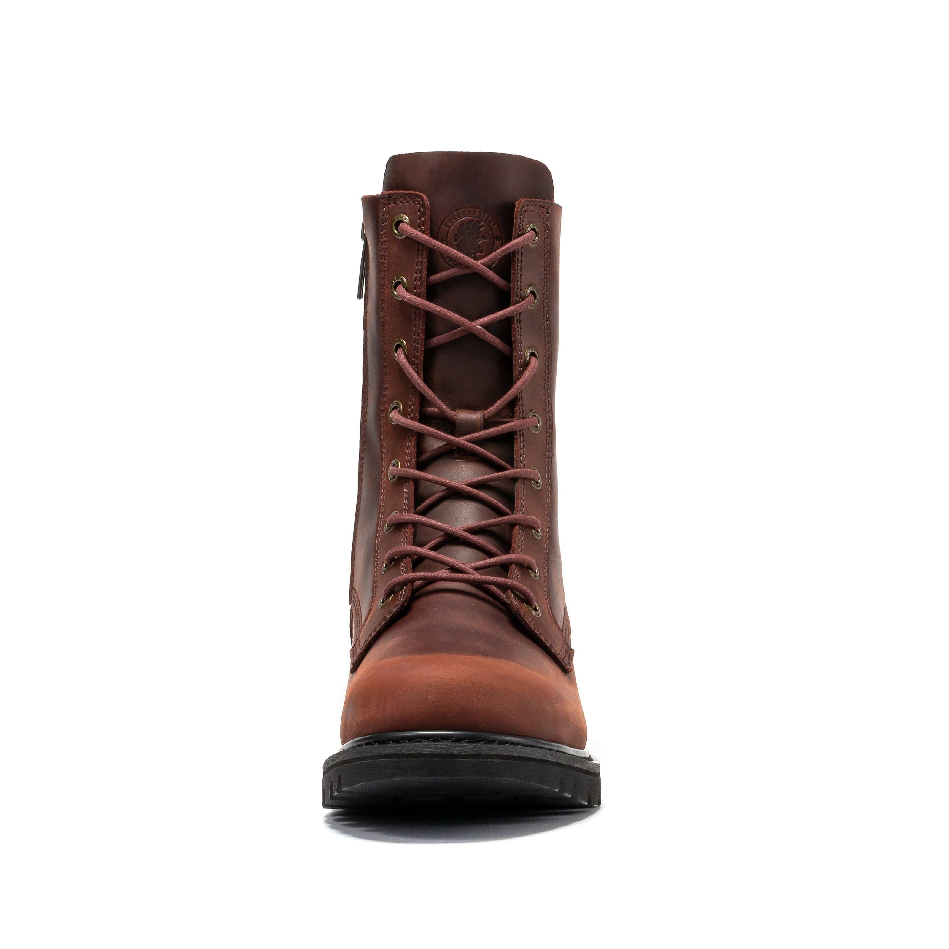 ROCKROOSTER Mantua Men's 8 inch Zip-sided Soft Toe Lug Sole Work Boots SAP130 - WonderingCloth