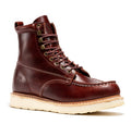 ROCKROOSTER Norwood Cherry Brown Men's 6 inch Soft Toe Wedge Work Boots SAP600 - WonderingCloth