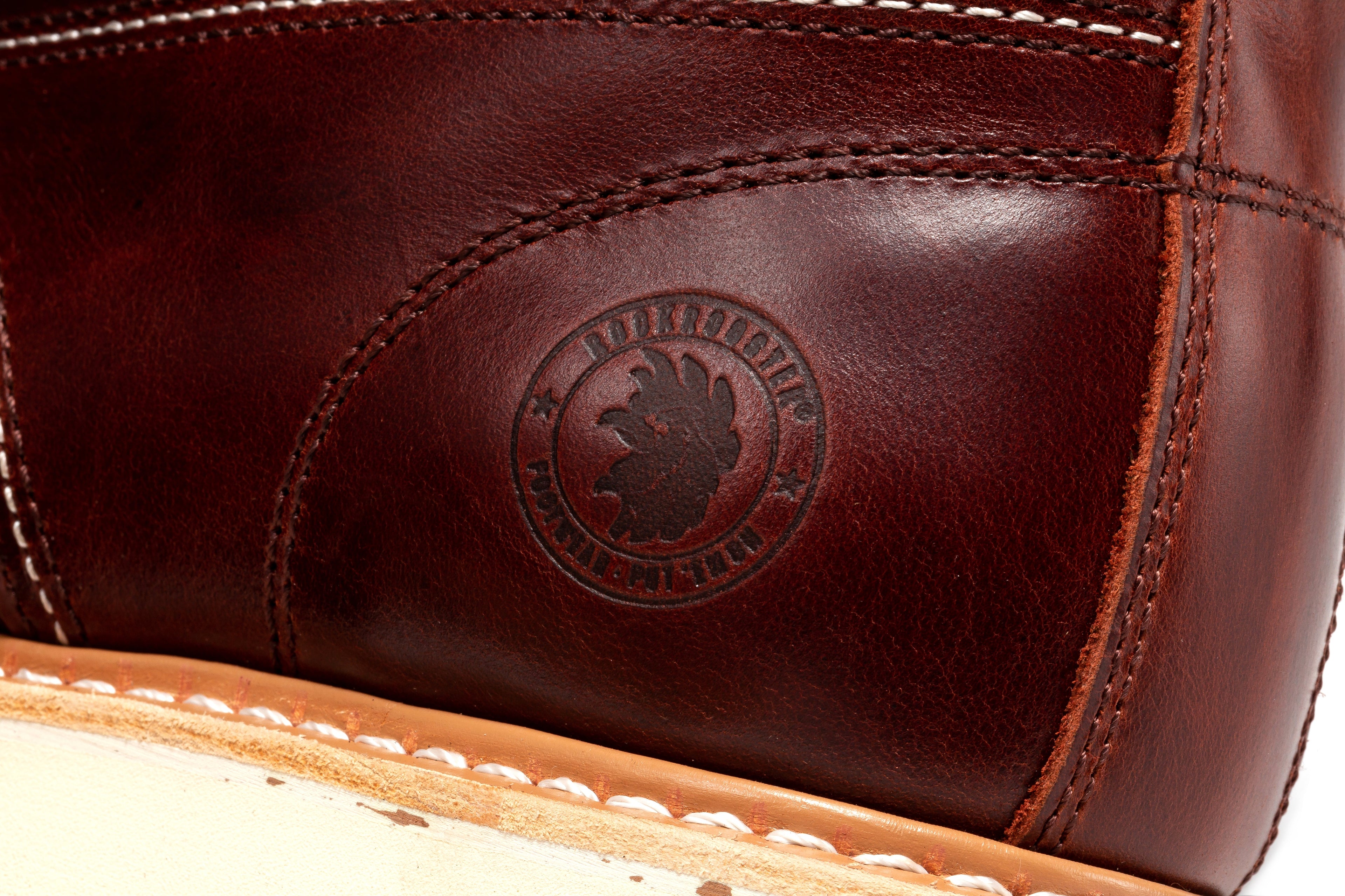 ROCKROOSTER Norwood Cherry Brown Men's 6 inch Soft Toe Wedge Work Boots SAP600 - WonderingCloth