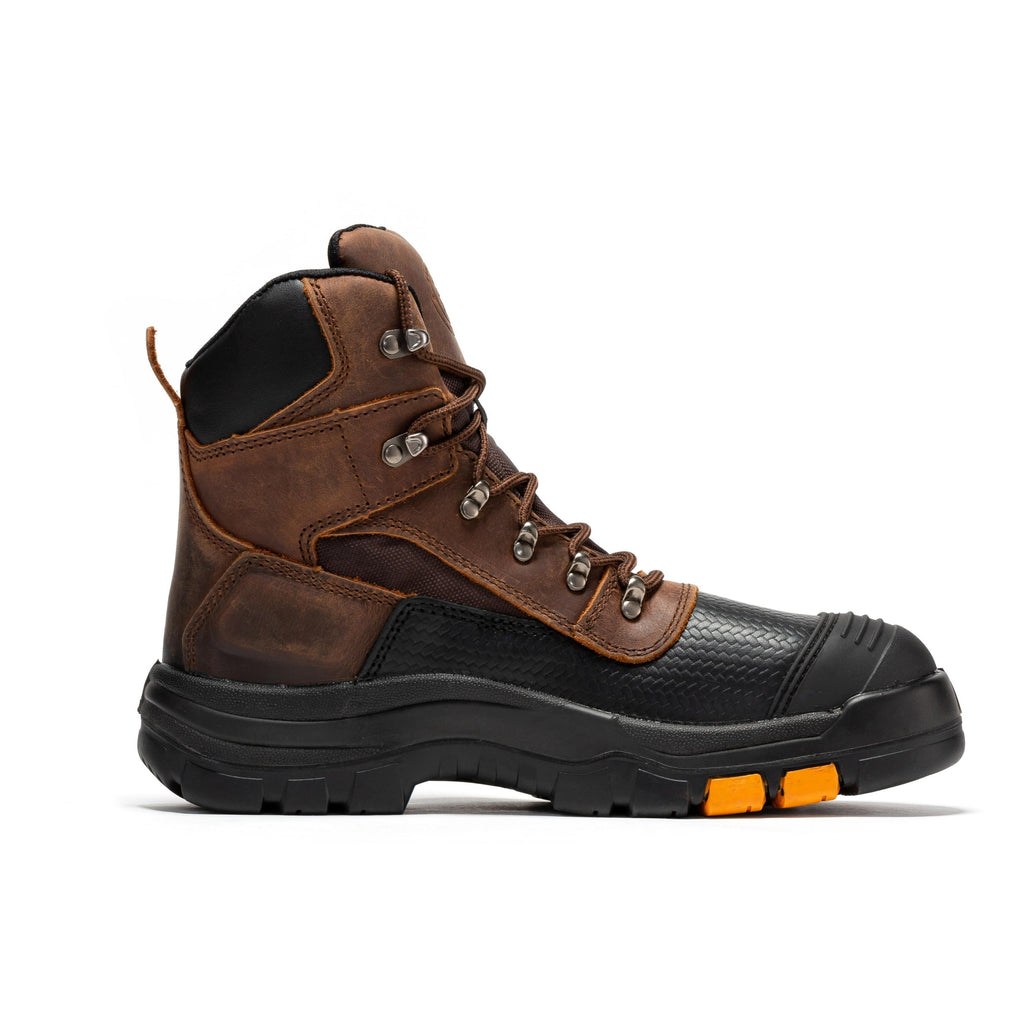 ROCKROOSTER Sedona 6 Inch Waterproof Steel Toe Leather Work Boots AK216 - WonderingCloth
