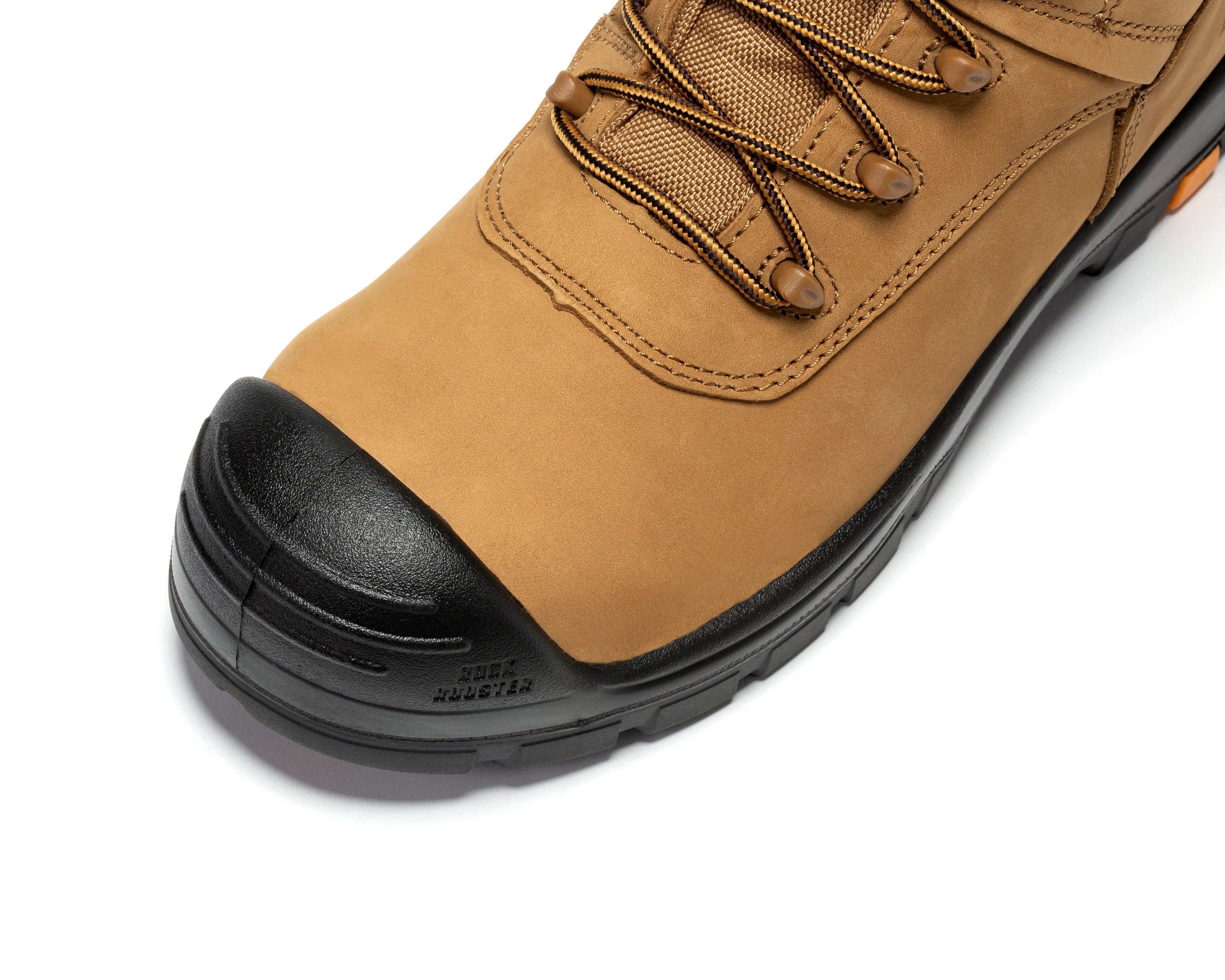 rockrooster Beaufort Men's Brown 8 inch Waterproof Composite Toe Work Boots AK831 - WonderingCloth