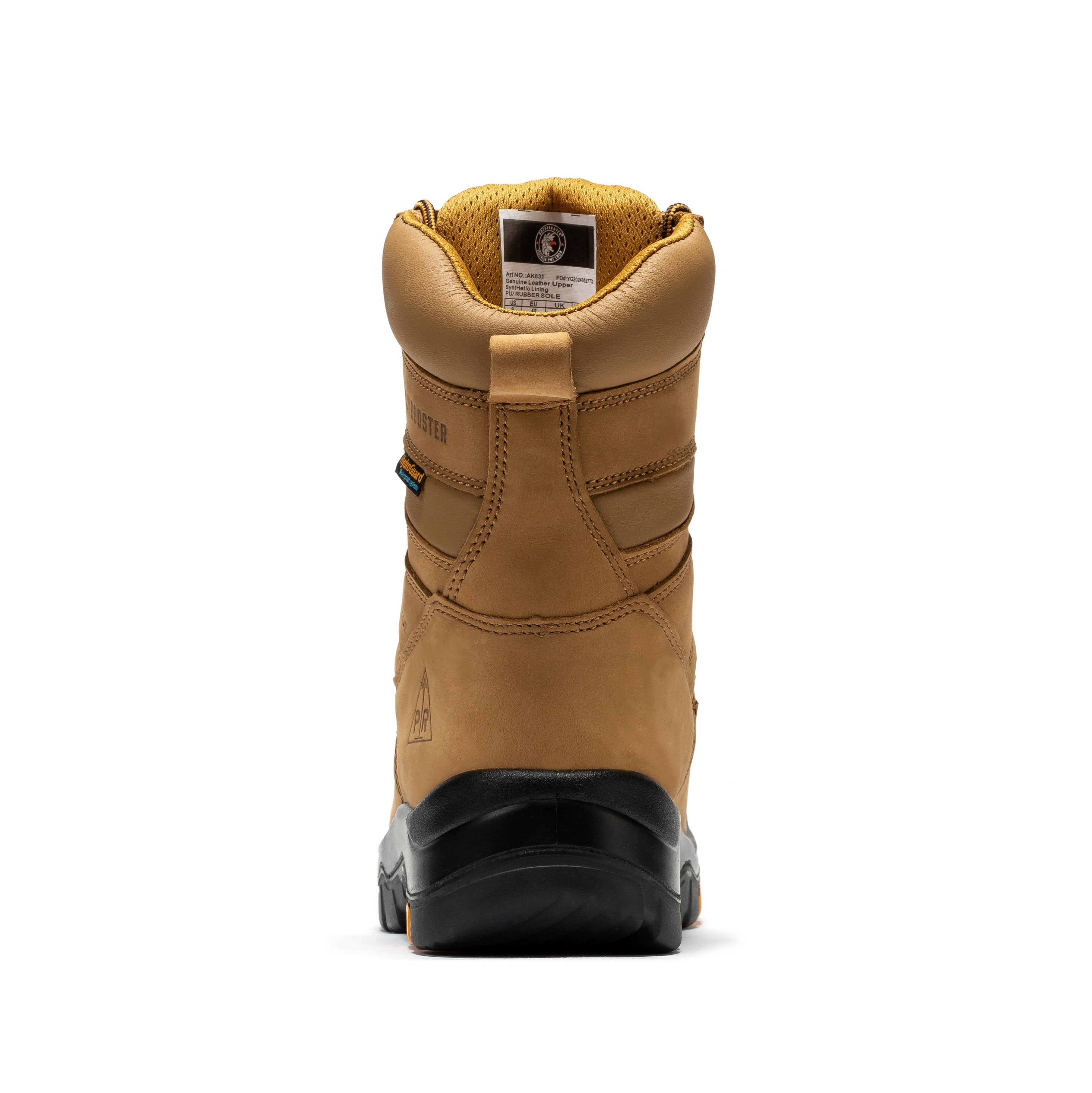rockrooster Beaufort Men's Brown 8 inch Waterproof Composite Toe Work Boots AK831 - WonderingCloth