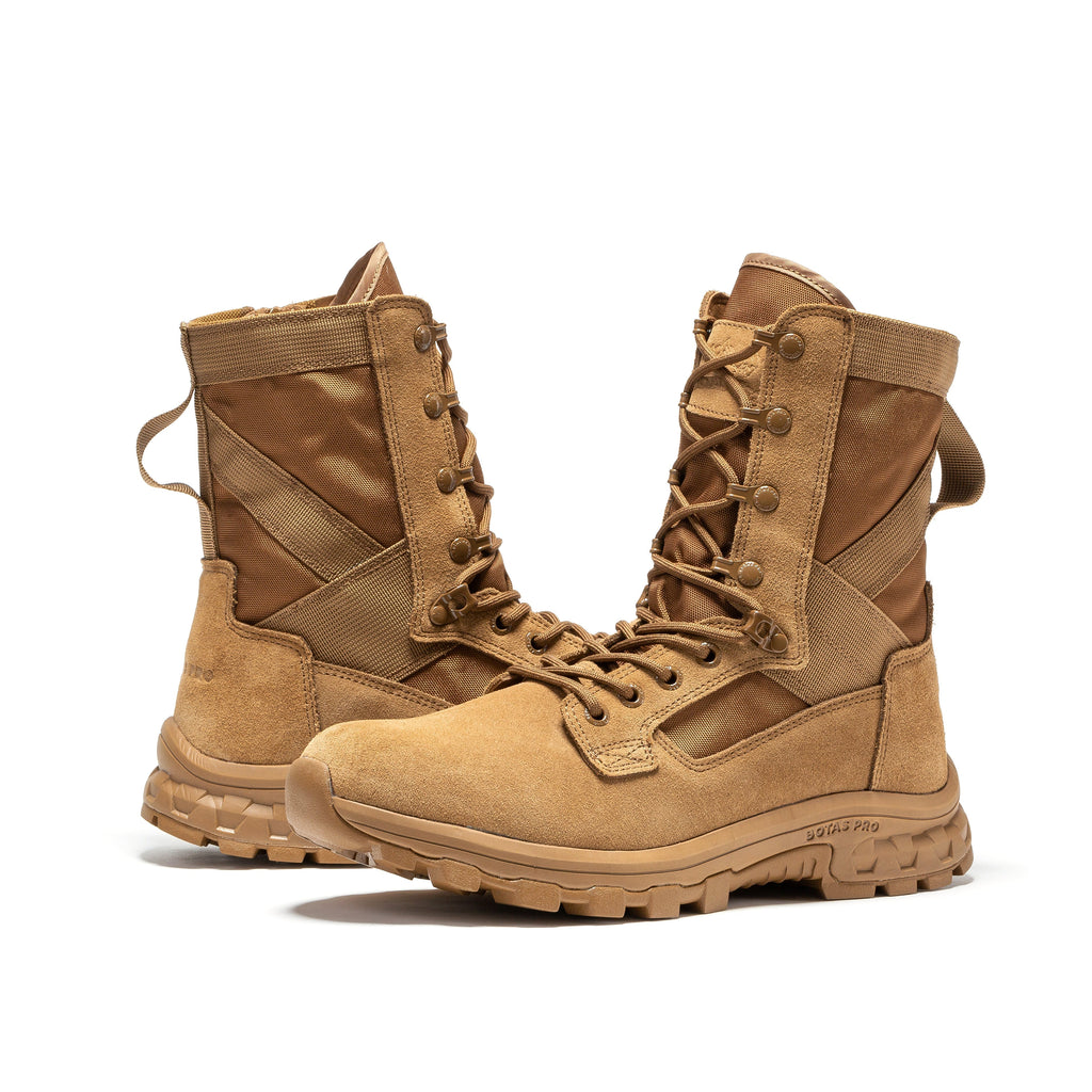Botas Pro Sand Men's 8 inch Side Zipper Military Tactical Boots BP401 - WonderingCloth