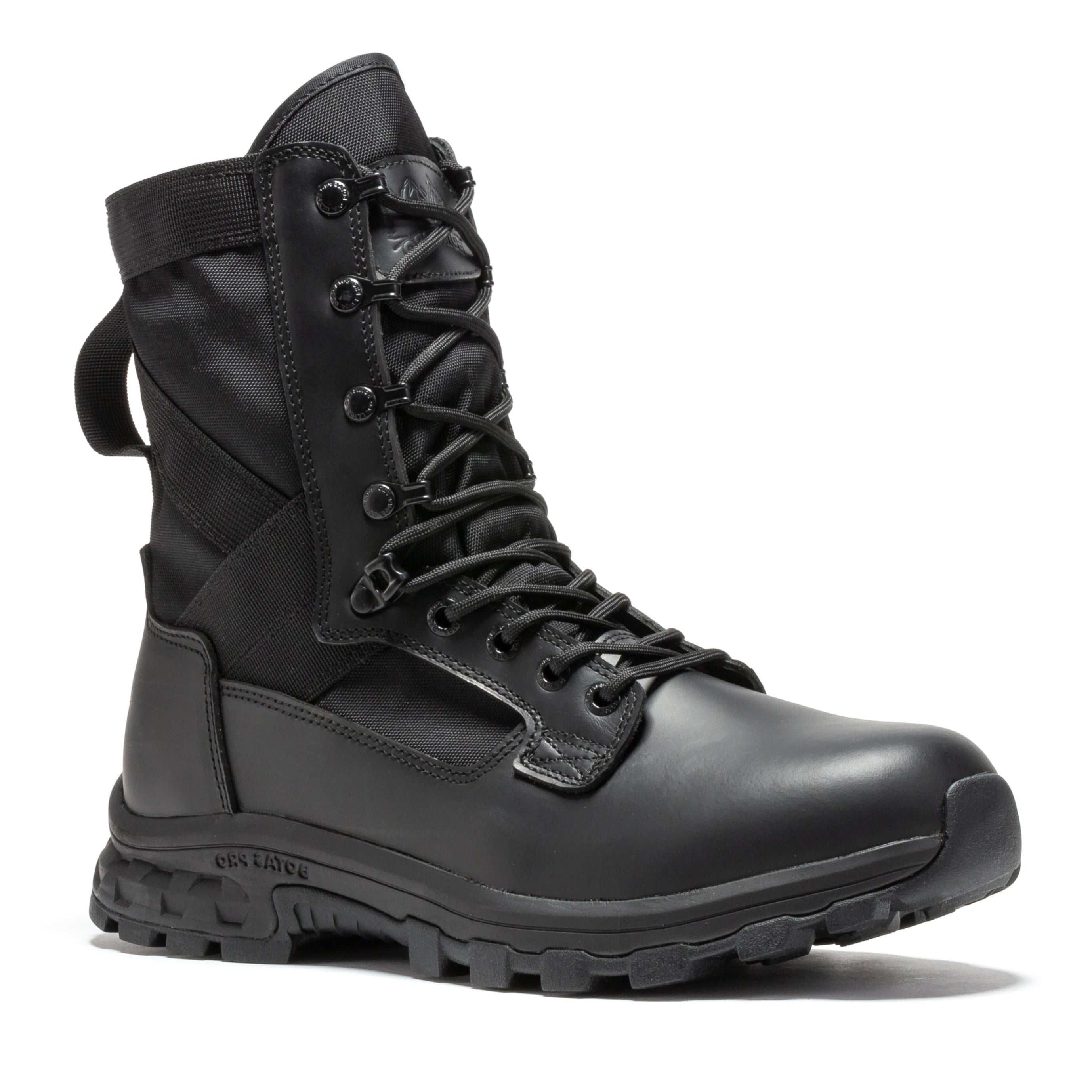 Botas Pro Black Men's 8 inch Side Zipper Military Tactical Boots BP401BK - WonderingCloth