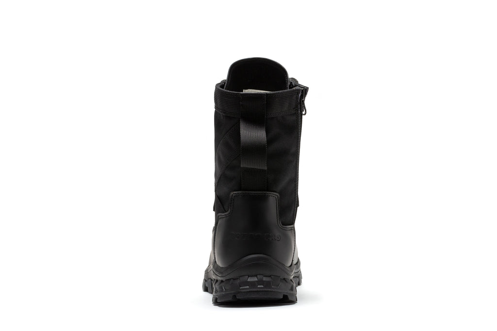 Botas Pro Black Men's 8 inch Side Zipper Military Tactical Boots BP401BK - WonderingCloth