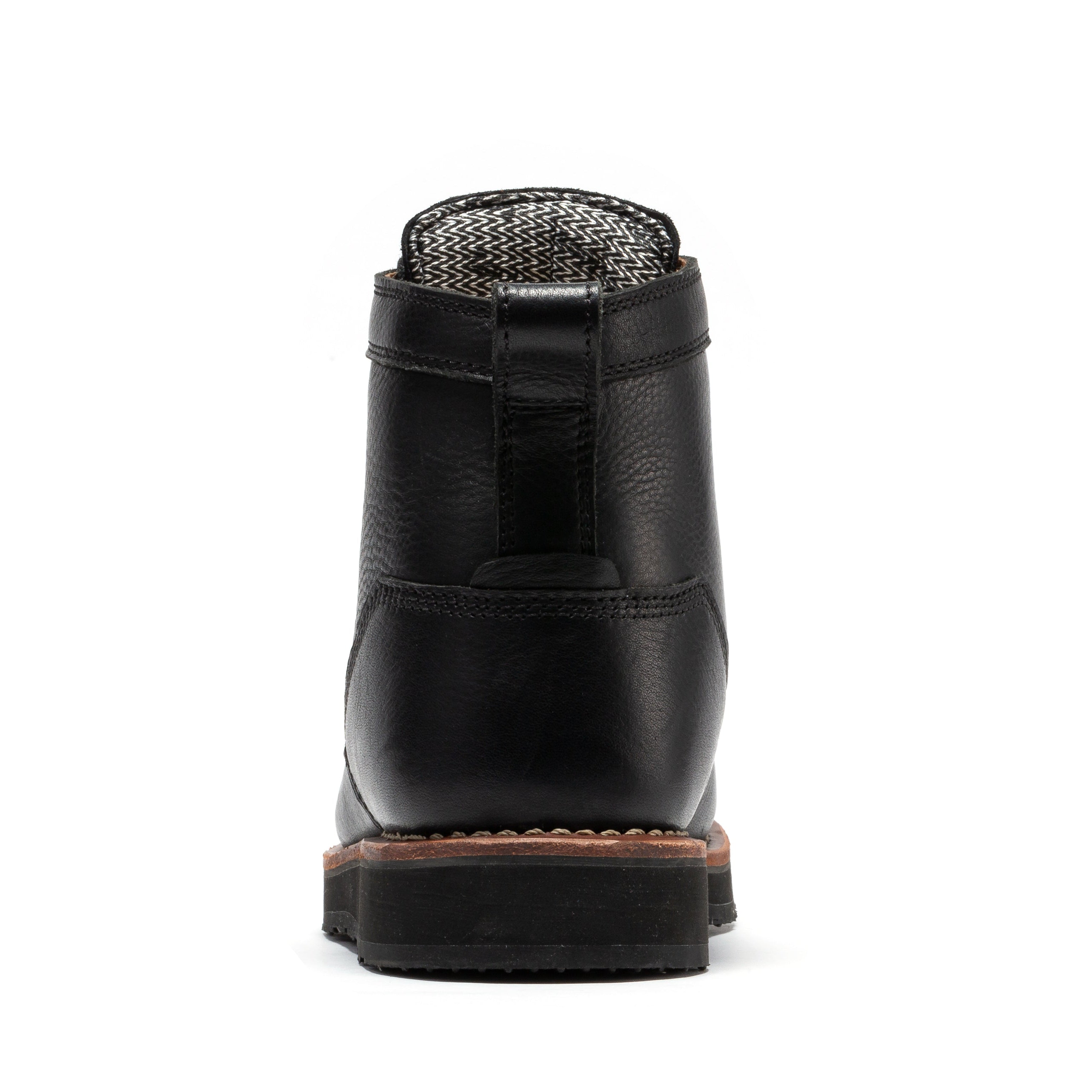 ROCKROOSTER Edgewood Men's 6 Inch Black Steel Toe Wedge Work Boots SAP610BK - WonderingCloth