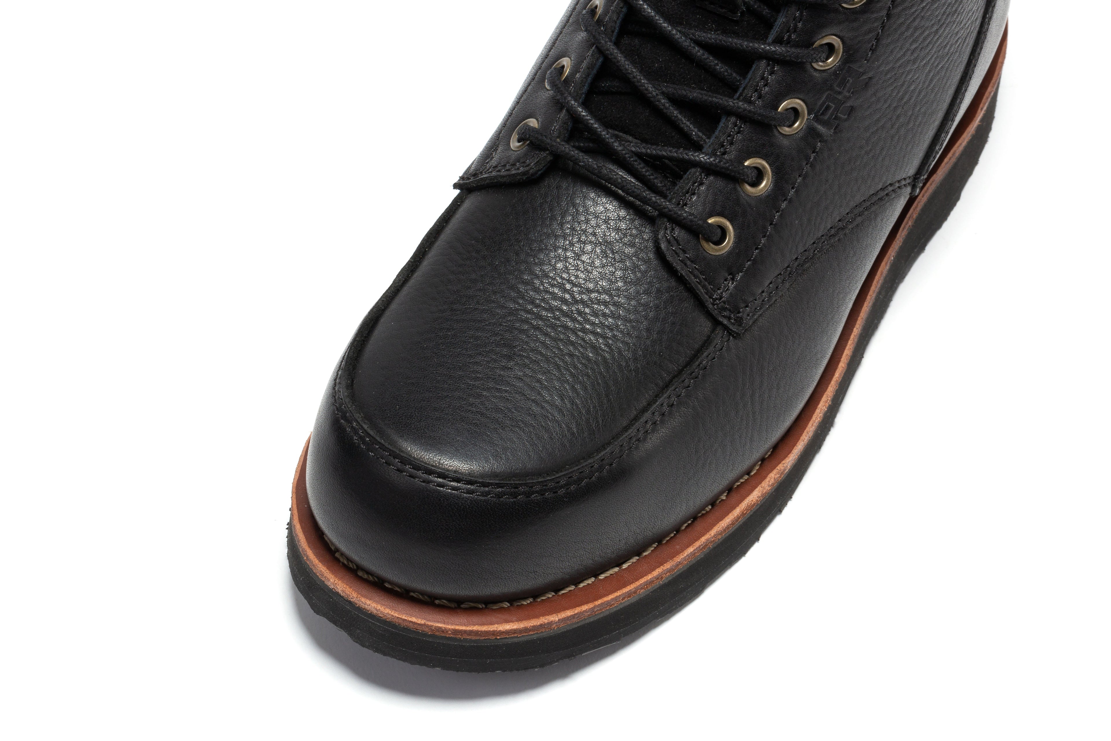 ROCKROOSTER Edgewood Men's 6 Inch Black Steel Toe Wedge Work Boots SAP610BK - WonderingCloth