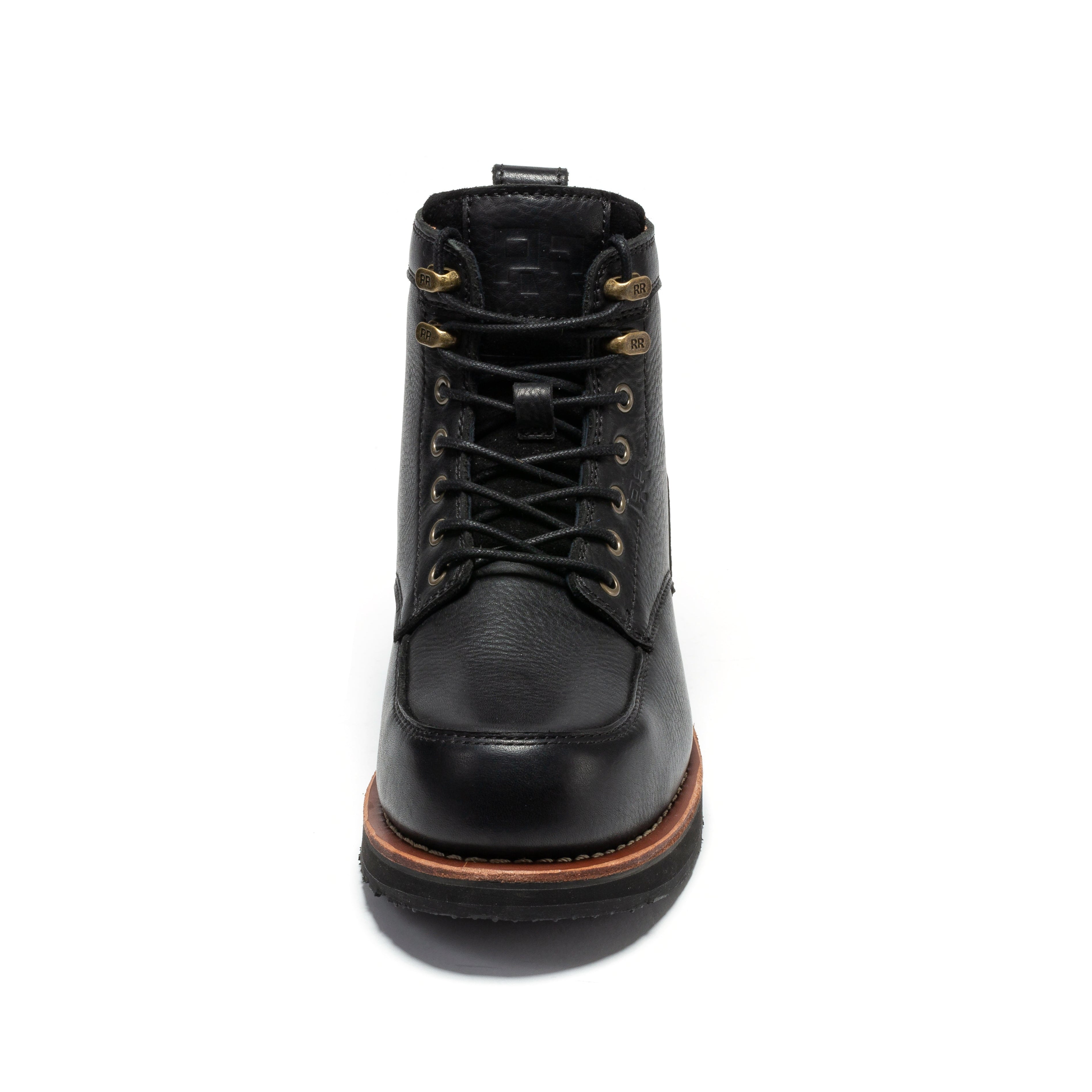 ROCKROOSTER Edgewood Men's 6 Inch Black Steel Toe Wedge Work Boots SAP610BK - WonderingCloth