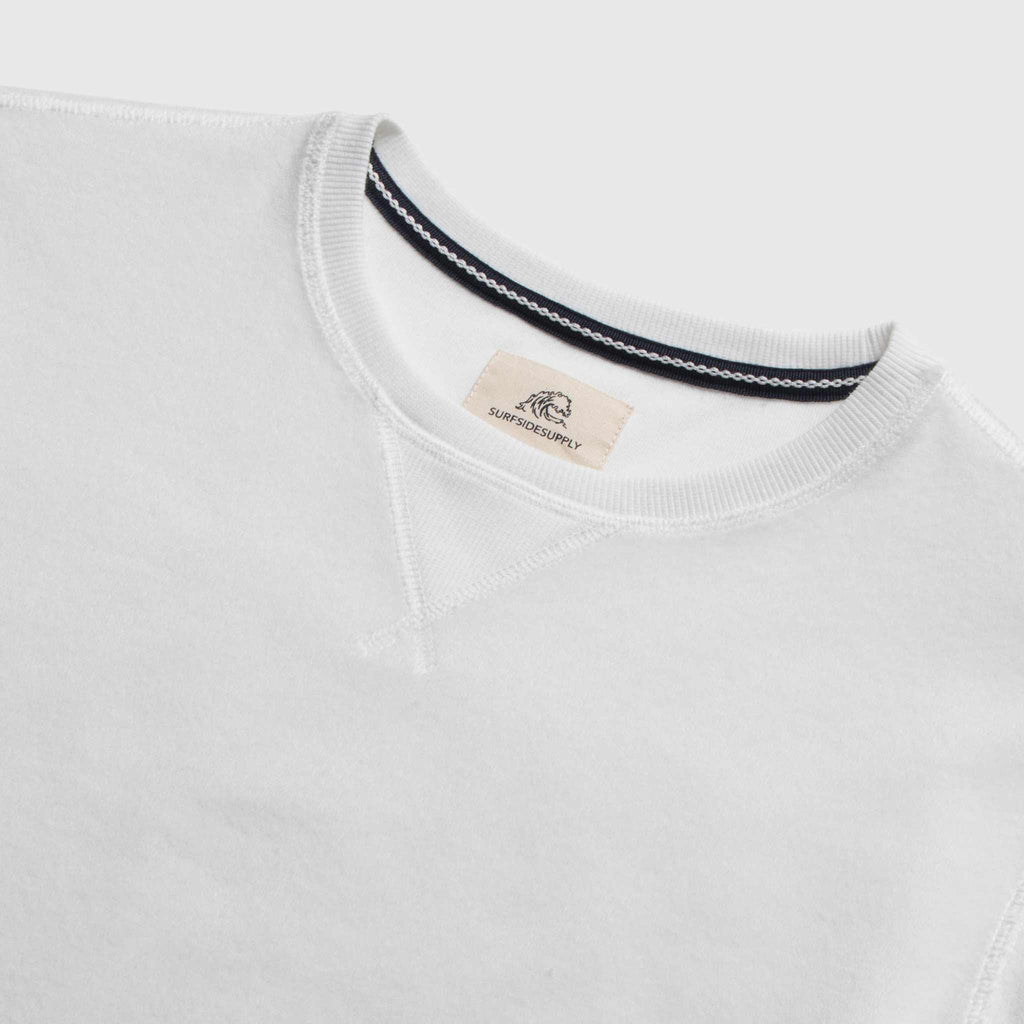 Butch Terry Crewneck - Brilliant White - WonderingCloth