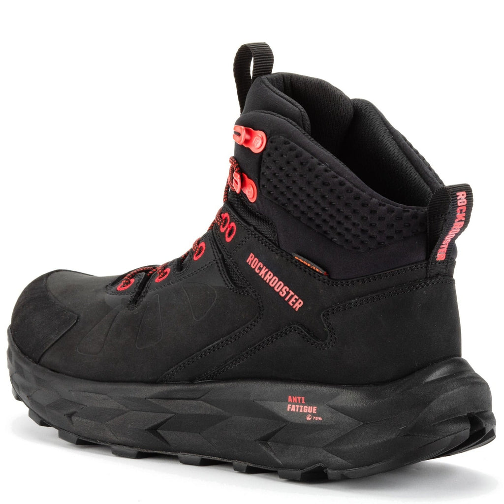 ROCKROOSTER Farmington Black 6 Inch Waterproof Hiking Boots with VIBRAM® Outsole  OC21034 - WonderingCloth