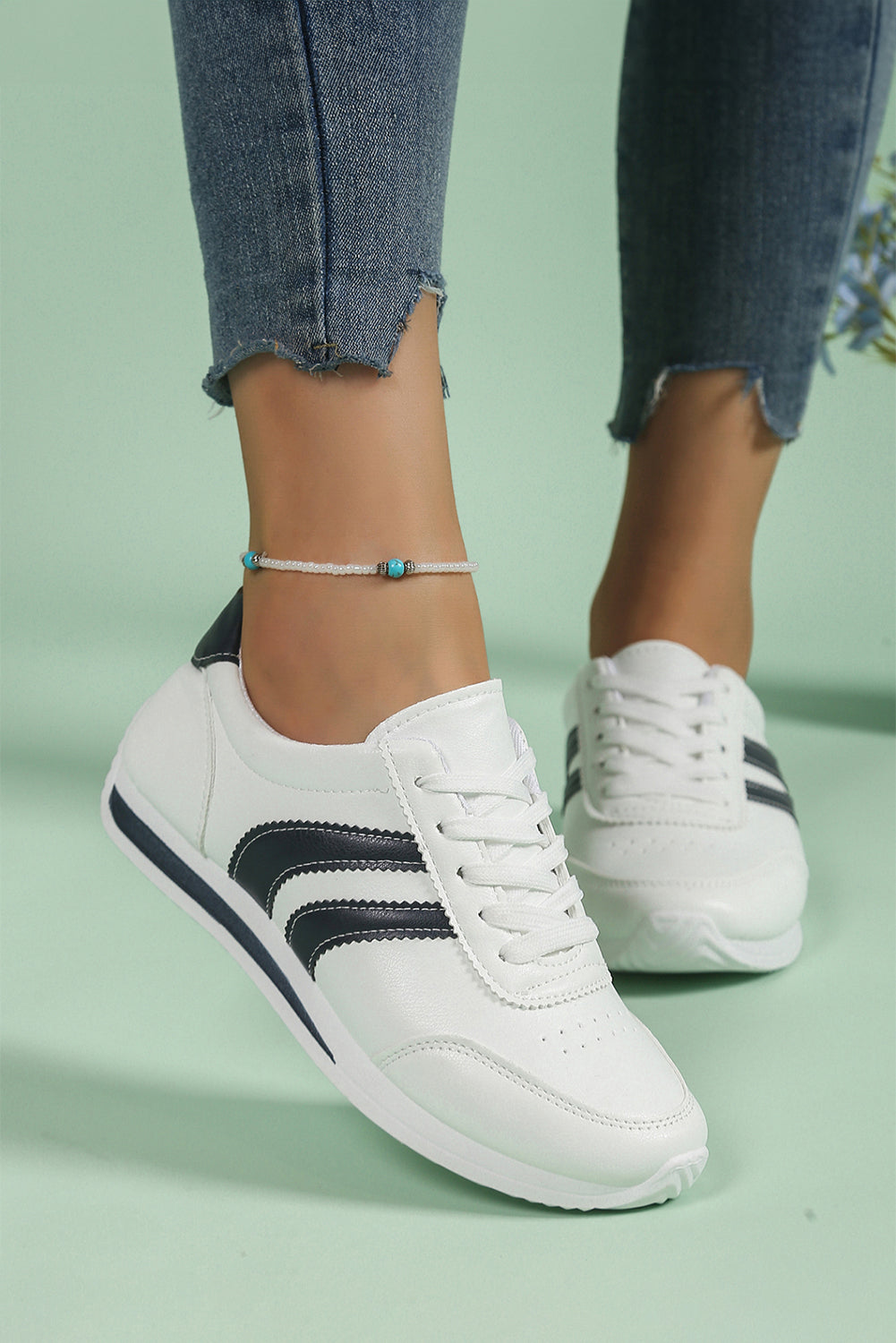 Isabella Lace Up Flat Shoes - WonderingCloth