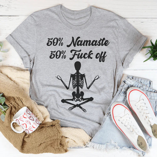 50% Namaste Tee - WonderingCloth