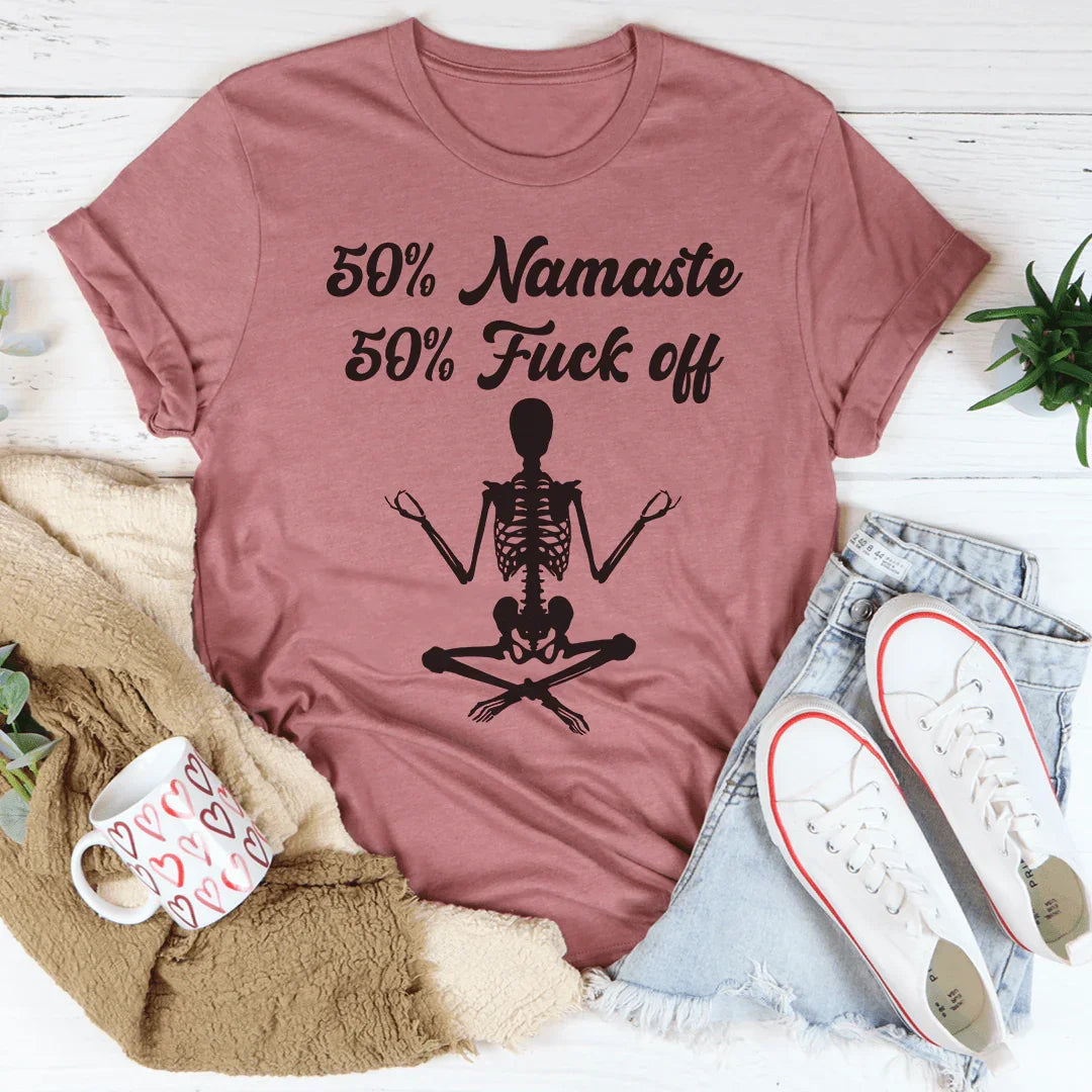 50% Namaste Tee - WonderingCloth