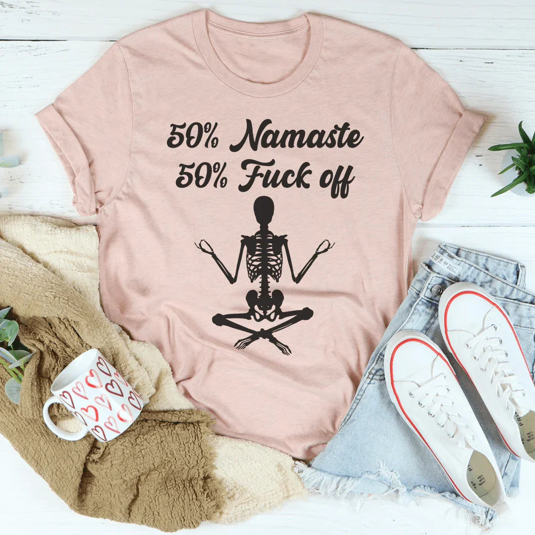 50% Namaste Tee - WonderingCloth