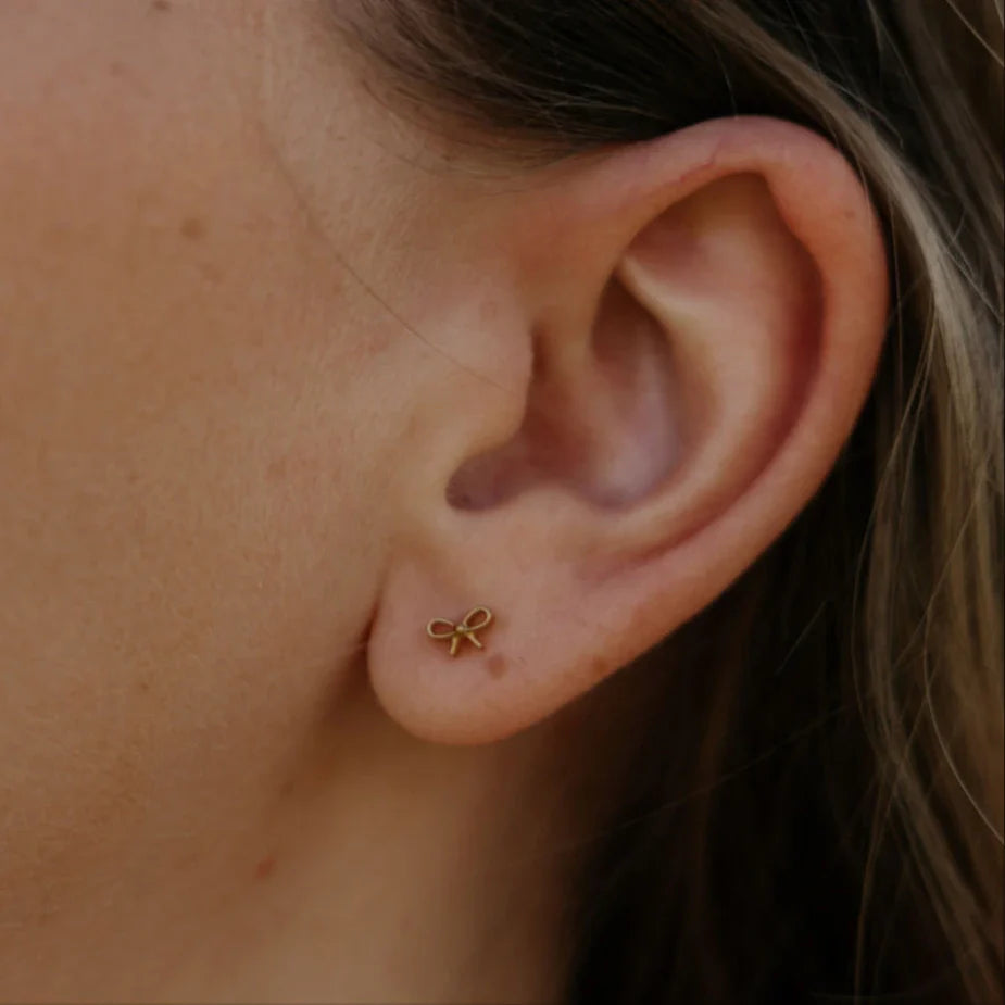 Bow Flat Back Studs - WonderingCloth