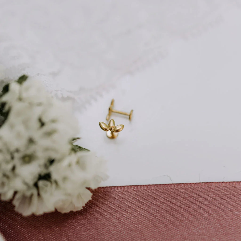Lotus Flat Back Studs - WonderingCloth