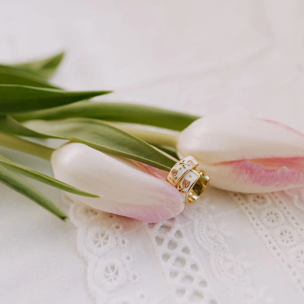 Eloise Tea Cup Hoops - WonderingCloth