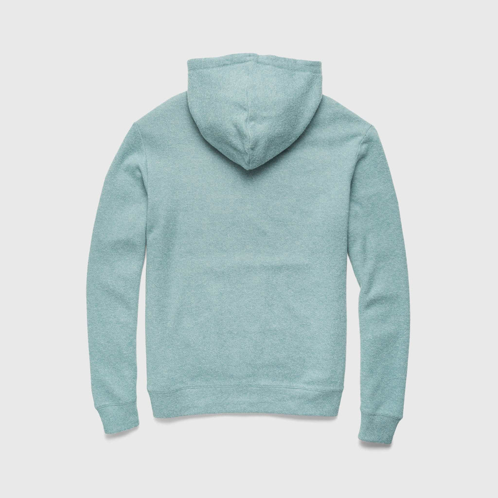 Justin Cashmist Fleece Hoodie - Aqua Heather - WonderingCloth