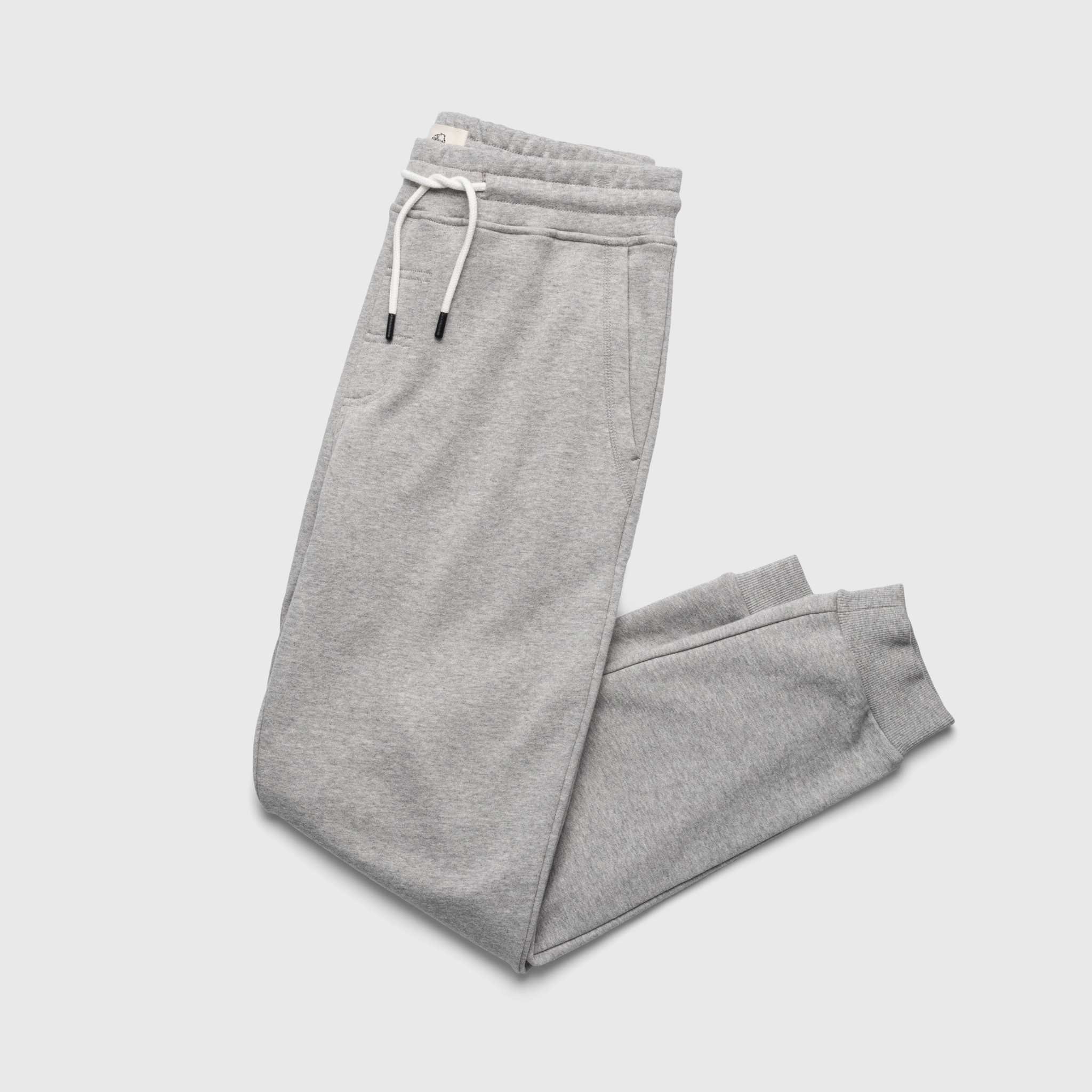 Dune Drawstring Terry Jogger - Heather Grey - WonderingCloth