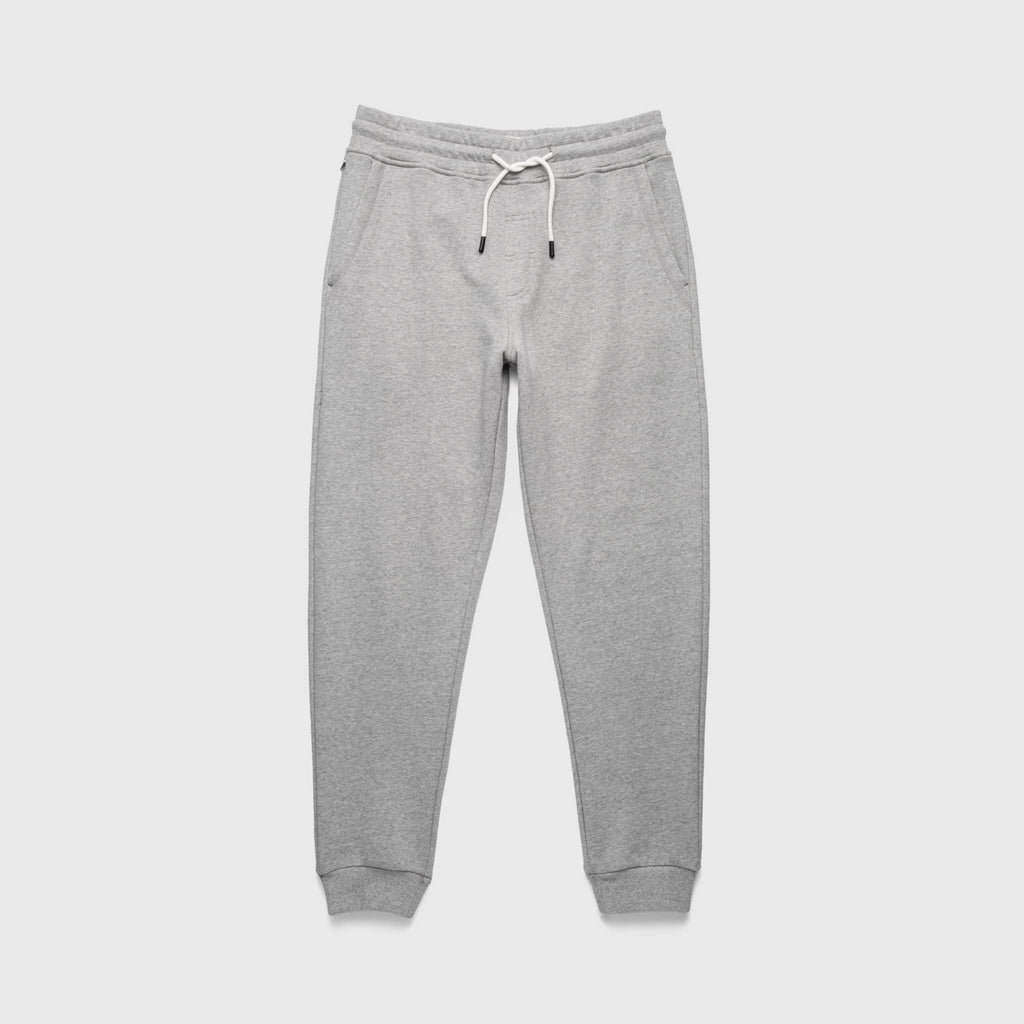 Dune Drawstring Terry Jogger - Heather Grey - WonderingCloth