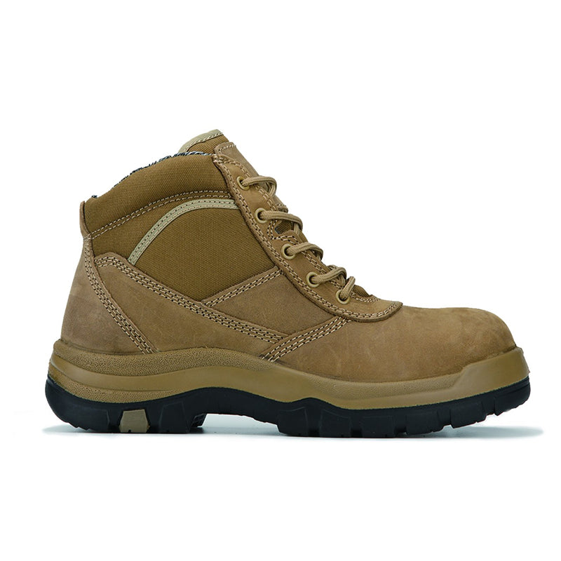 ROCKROOSTER Cortez Brown 6 Inch Steel Toe Leather Work Boots AK250 - WonderingCloth