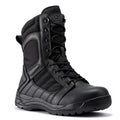 Botas Pro Black Men's 8 inch Side Zipper Rubber Sole Tactical Boots BMP110BK - WonderingCloth
