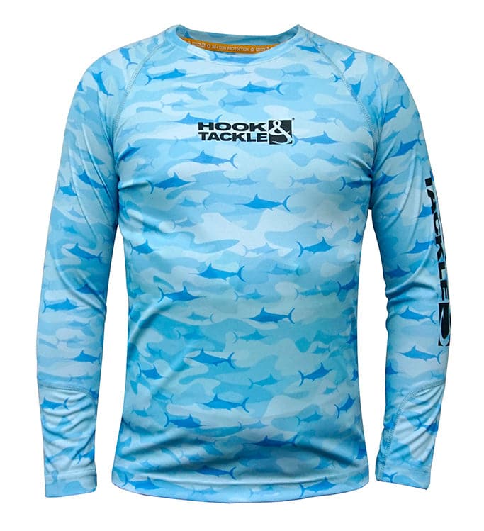 Youth Camo Billfish UV Fishing Shirt (8-20) - WonderingCloth