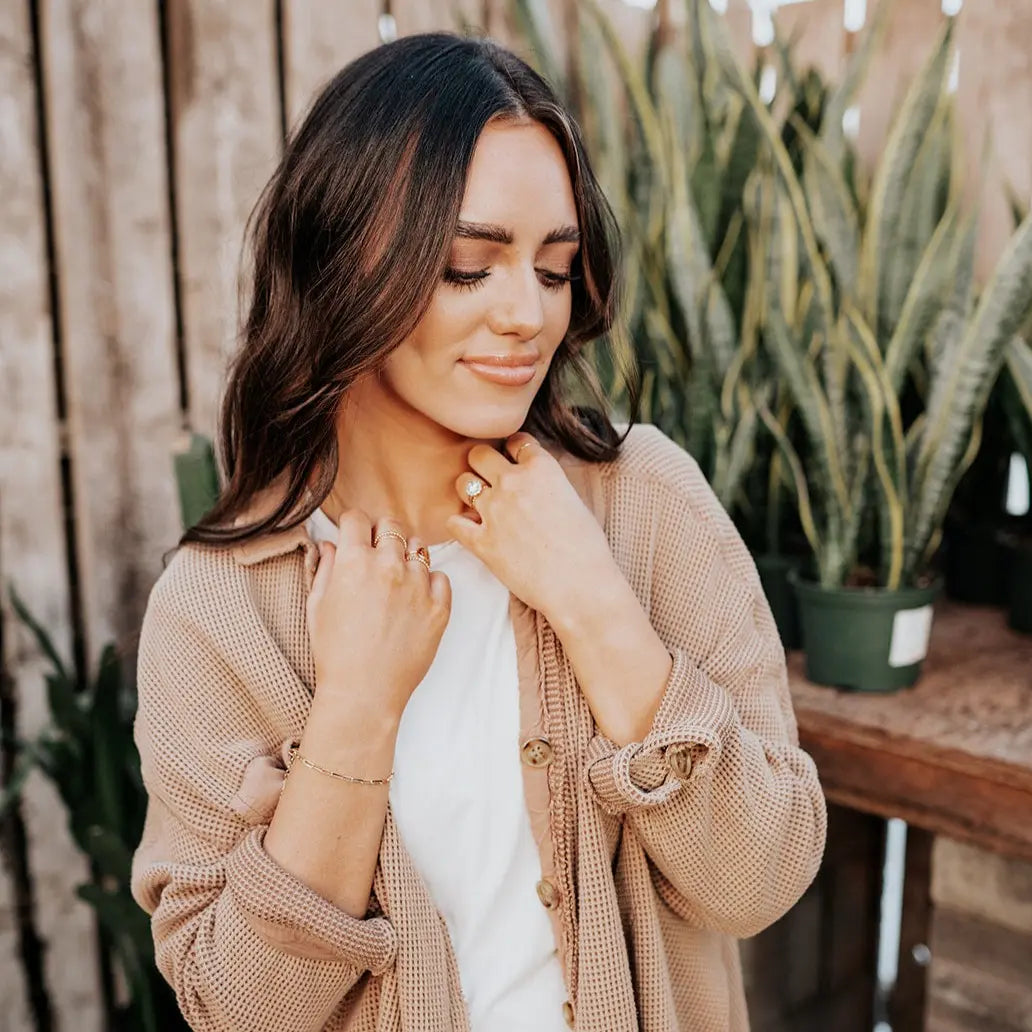 Madeline Gold Filled Paperclip Bracelet - WonderingCloth