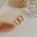 Avery Gold Hoops - WonderingCloth