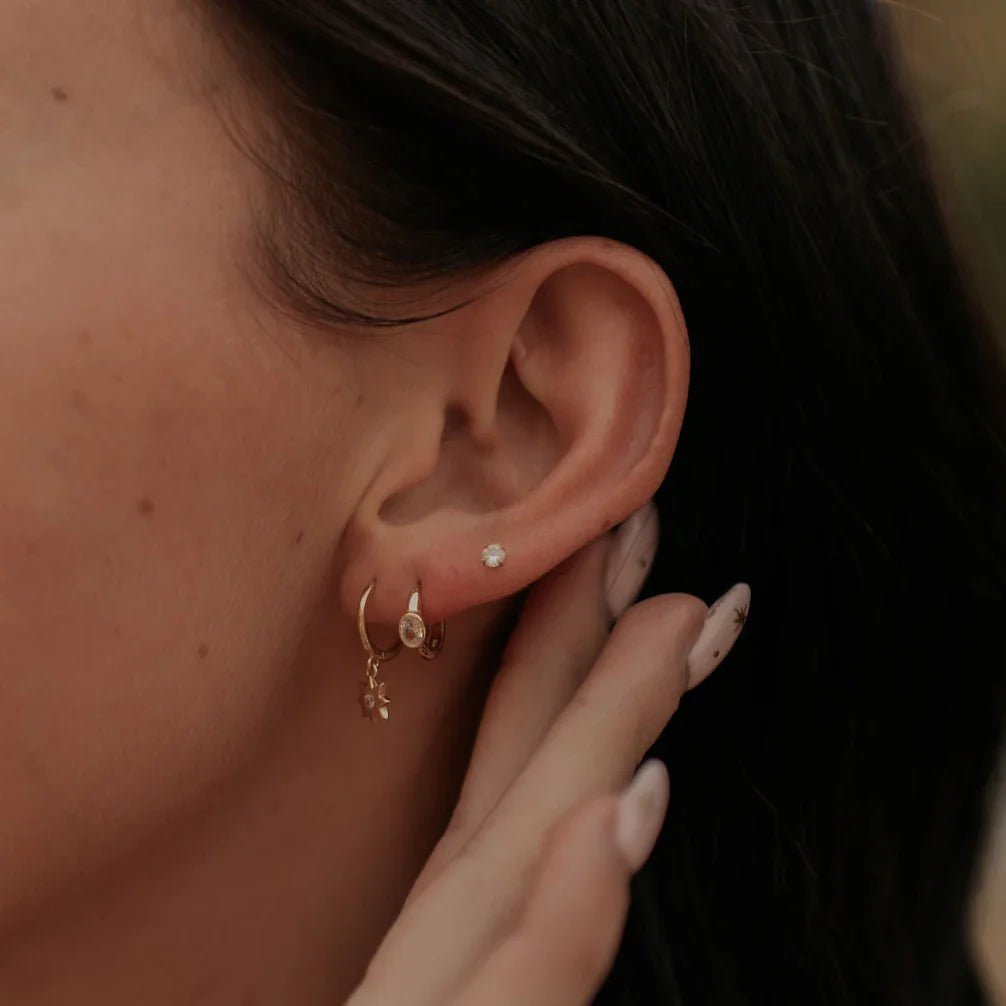 Aspen Diamond Hoops - WonderingCloth