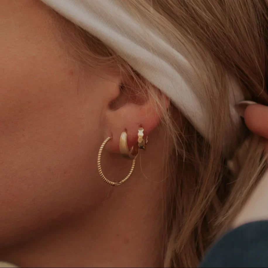 Rue Brushed Hoops - WonderingCloth