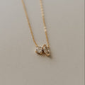 Sloane Two Stone Diamond Necklace - WonderingCloth