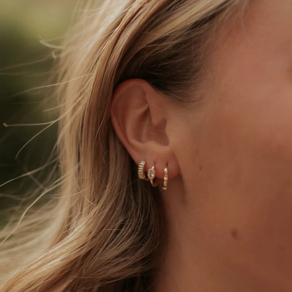 Aspen Diamond Hoops - WonderingCloth