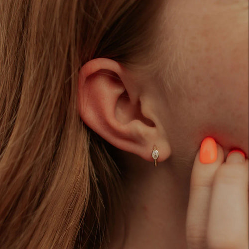 Aspen Diamond Hoops - WonderingCloth