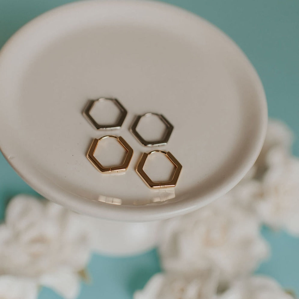 Hexagon Huggies - WonderingCloth