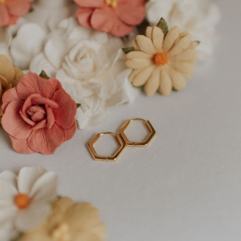 Hexagon Huggies - WonderingCloth